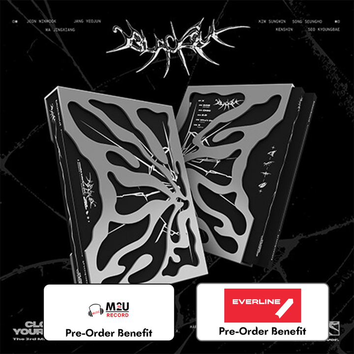 **[Pre-Order] CLOSE YOUR EYES - 3rd Mini Album "blackout"+ LuckyDraw Event (blackout ver.) (Choose version)