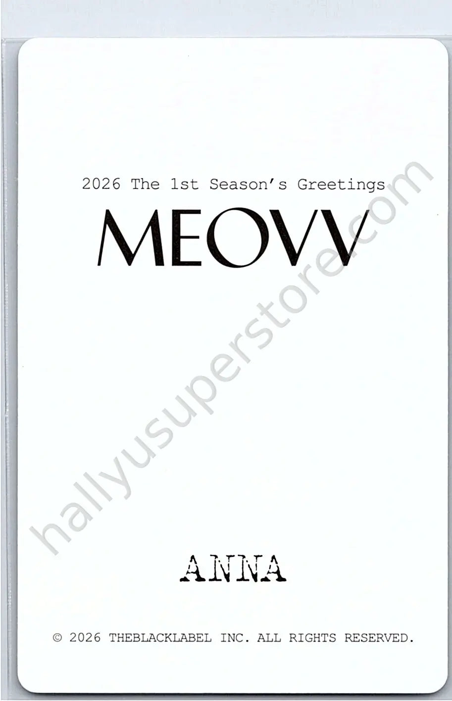 MEOVV - Anna - 2026 Season’s Greetings season&