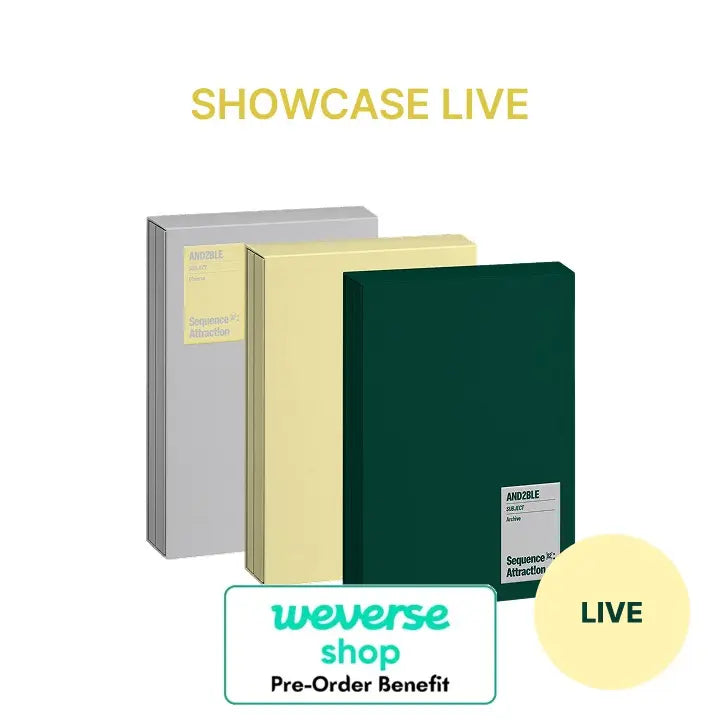 [Pre-Order] AND2BLE - 2nd Mini Album [Sequence 02: Attraction] (Standard Version) + Weverse SHOWCASE LIVE
