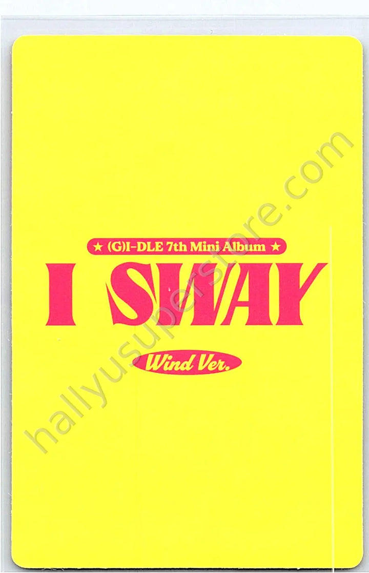 i-dle - Yuqi - (G)I-DLE - Yuqi - I Sway Album wind ver. standard ver. album photocard