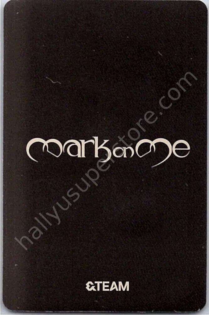 &amp;TEAM - EJ - Mark on Me album photocard B version solo jacket version
