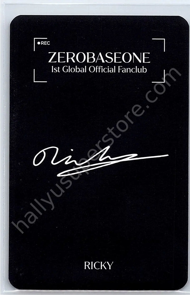 ZEROBASEONE - Ricky - 1st Global Official Fanclub fanclub photocard set