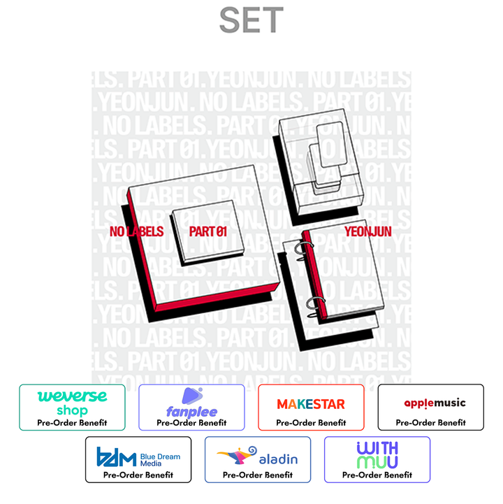 **[Pre-Order]  YEONJUN ( of TXT)  - NO LABELS: PART 01'  + Pre-Order Benefit (Set)