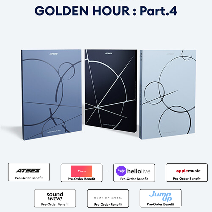 **[Pre-Order]  ATEEZ-GOLDEN HOUR : Part.4 Standard [A+Diary+Z Ver.] (Random/SET)