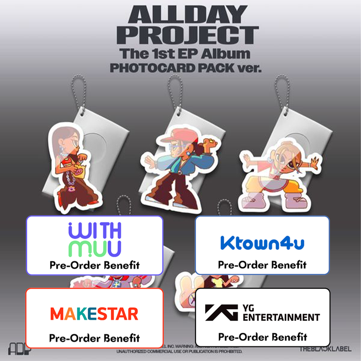 ** [Pre-Order] ALLDAY PROJECT - 1st EP Album 'ALLDAY PROJECT' PHOTOCARD PACK ver. + Pre-Order Benefit (Choose version) [Random,Set]