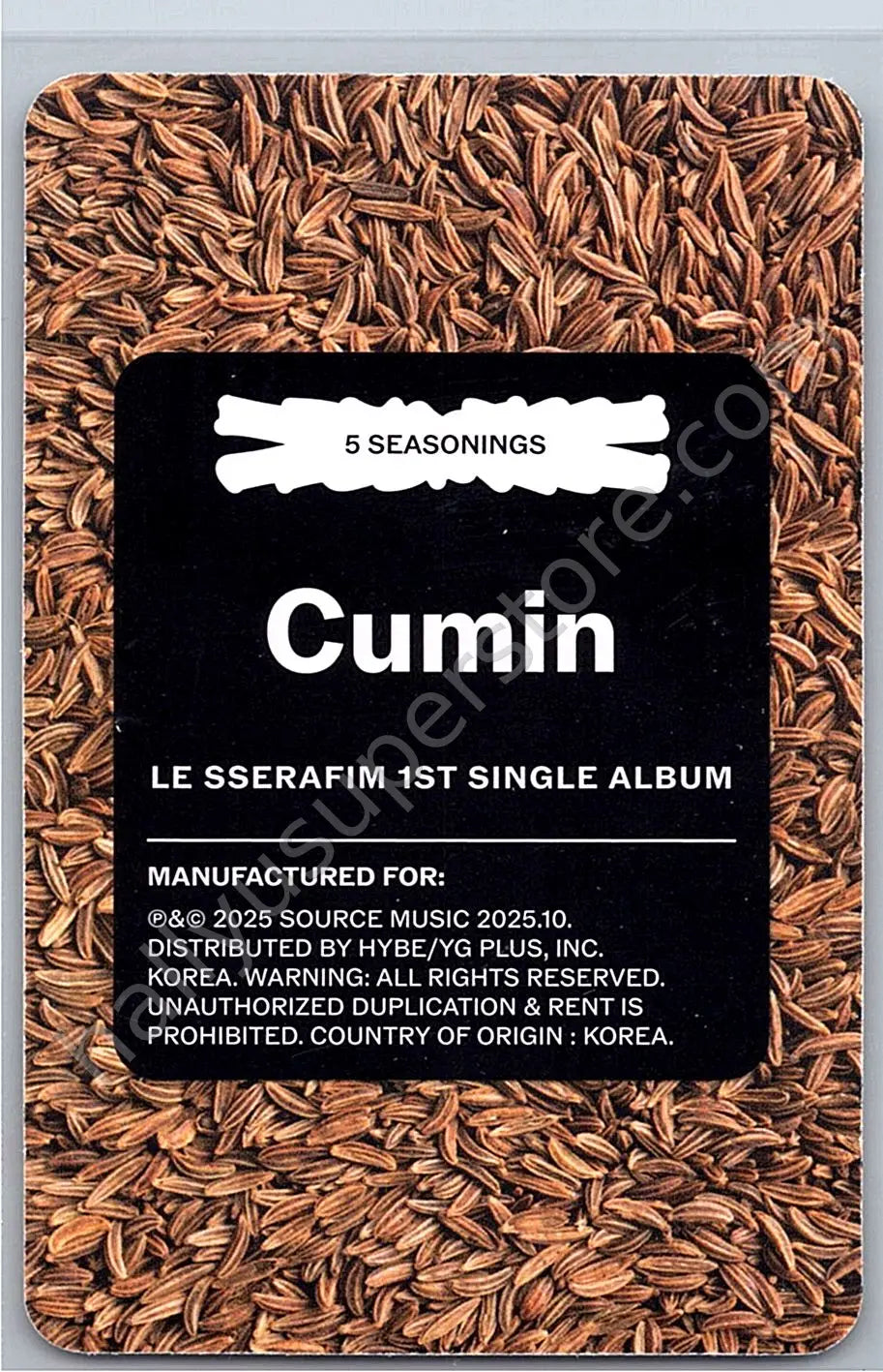 LE SSERAFIM - Kazuha - SPAGHETTI album photocard B version weverse album version