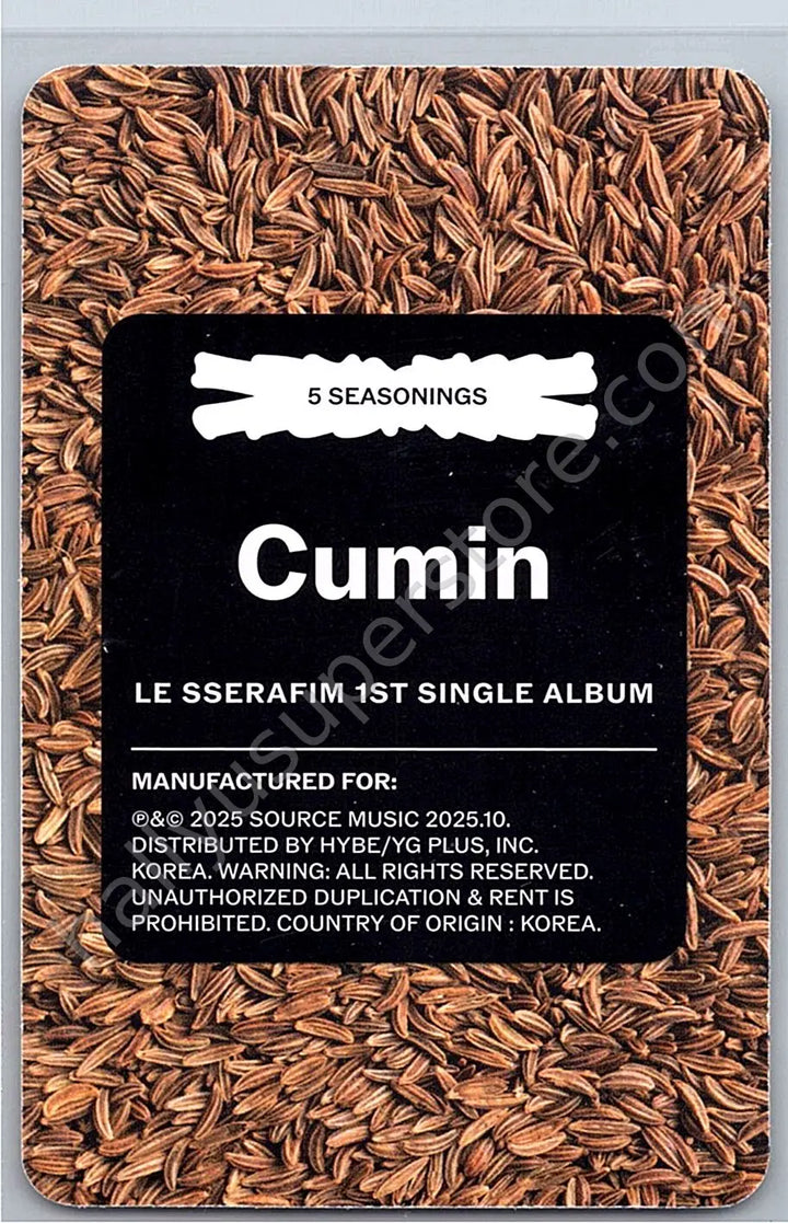 LE SSERAFIM - Kazuha - SPAGHETTI album photocard B version weverse album version