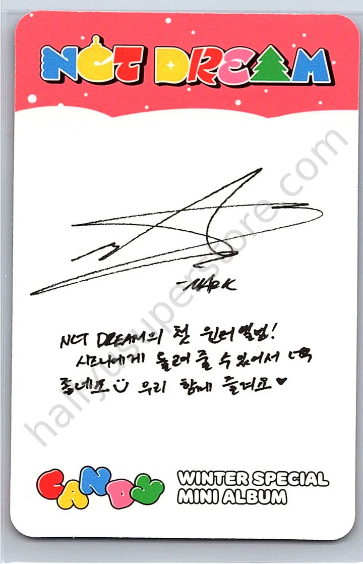 NCT DREAM - Mark - Candy album photocard special version