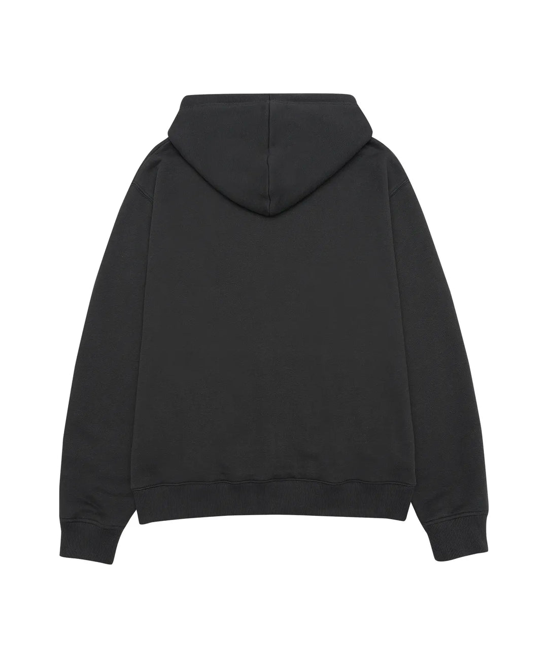 **QWER -Ames-Worldwide  QWER BASIC APPLIQUE HOODIE ZIP-UP DEEP CHARCOAL