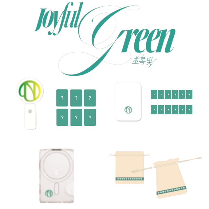 [Pre-Order] Dream Note - "Joyful Green" Official MD (Lightstick, String Pouch, Tincase, Glasses Cleaning Cloth, Macsafe Card Wallet)