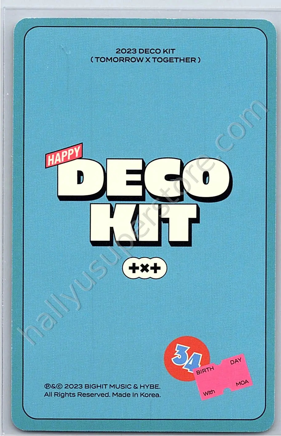 TOMORROW X TOGETHER - Taehyun - TXT Deco Kit 2023 FPO photocard set