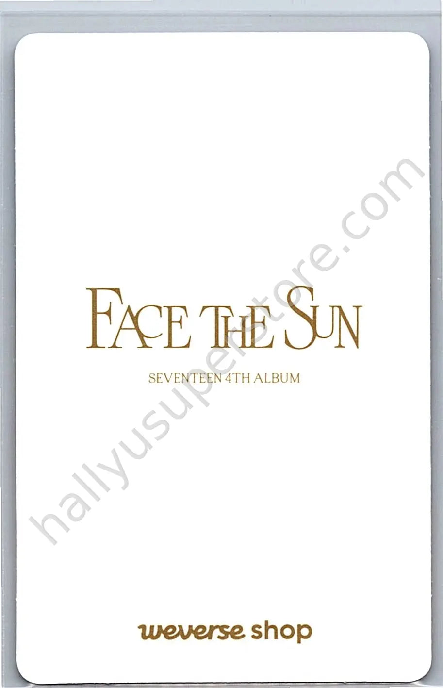 SEVENTEEN - Joshua - Face the Sun pob (pre-order benefit) weverse global shop (wvg)