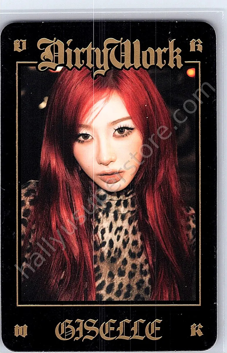 aespa - Giselle - aespa - Karina - DIRTY WORK MD Other merch photocard B version trading card