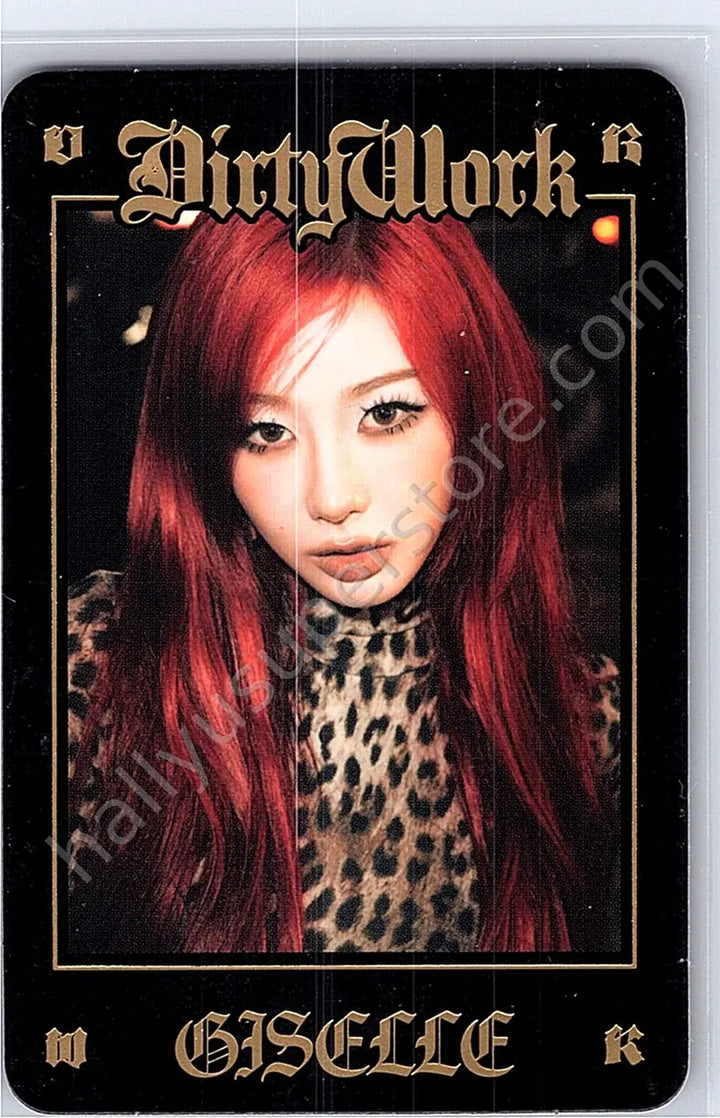 aespa - Giselle - aespa - Karina - DIRTY WORK MD Other merch photocard B version trading card