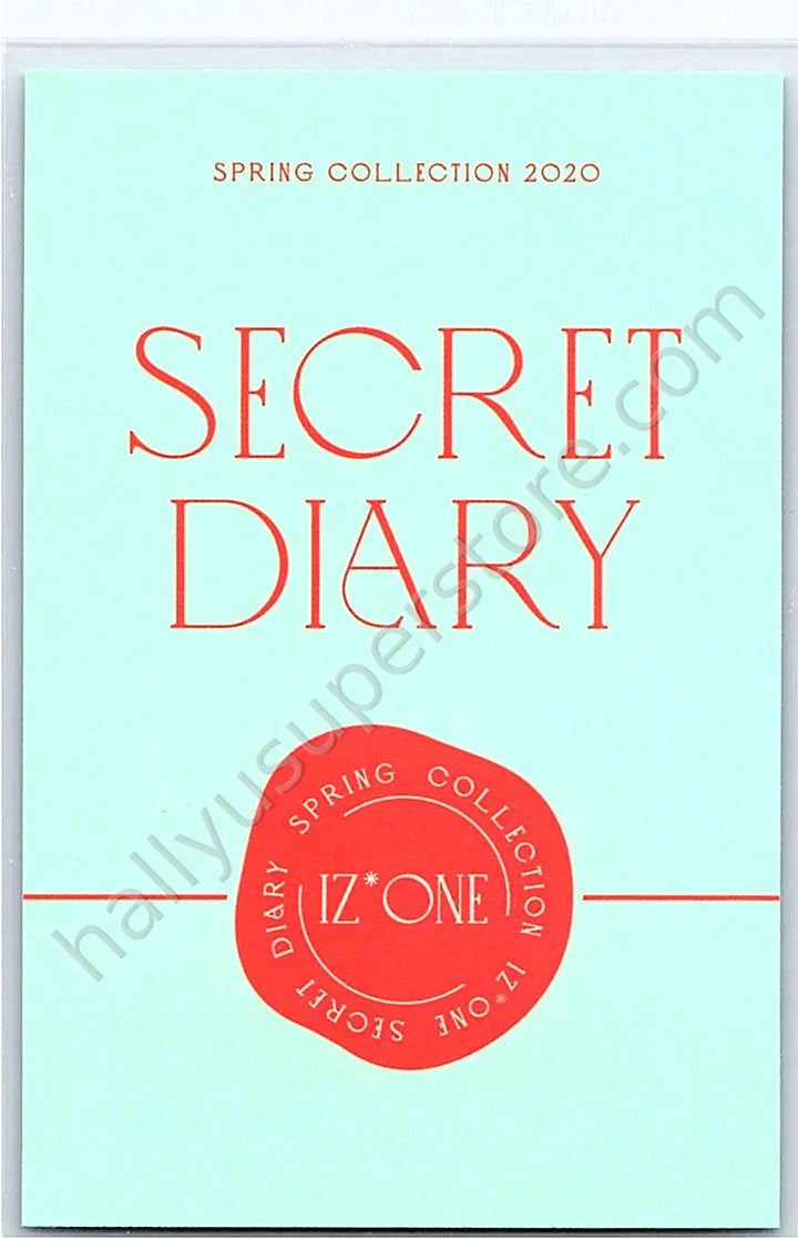 IZ*ONE - Hyewon - SPRING COLLECTION 2020 “SECRET DIARY” calendar version polaroid set