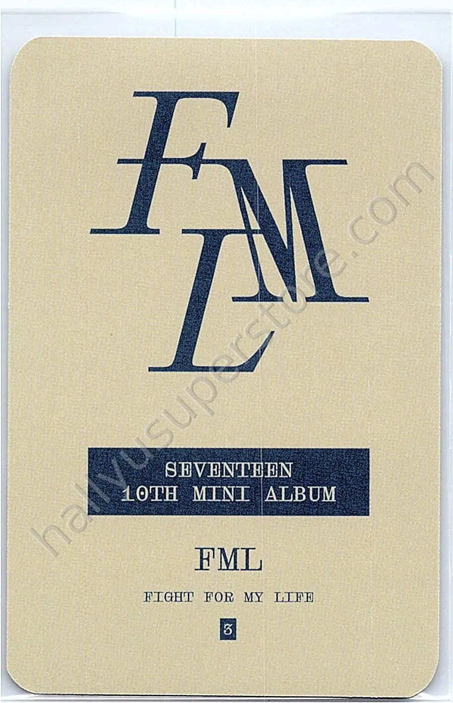 SEVENTEEN - Seungkwan - FML carat version pob (pre-order benefit) yes24