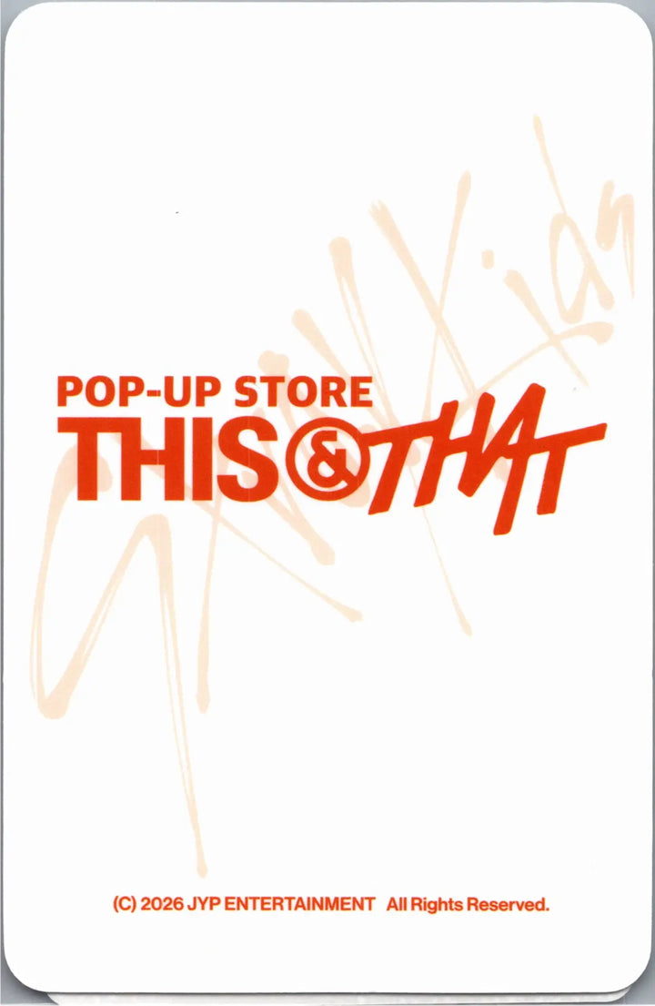 Stray Kids "THIS &amp; THAT" - Soundwave POP-UP Store Lucky Draw Event Photocard [26.08.10]