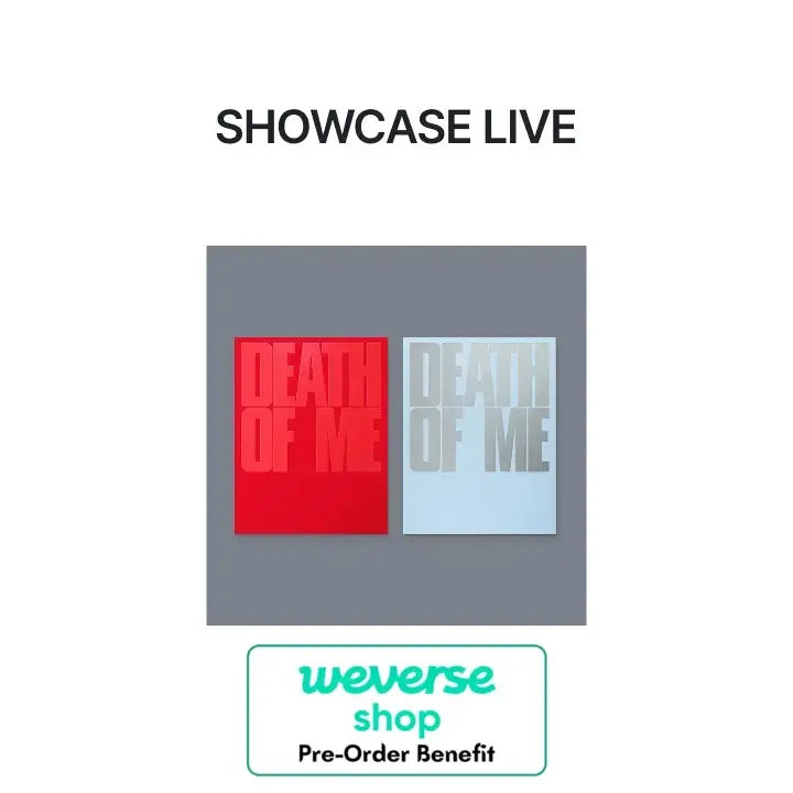 [Pre-Order] EVAN - 1st Mini Album 'DEATH OF ME' + Weverse SHOWCASE LIVE Benefit