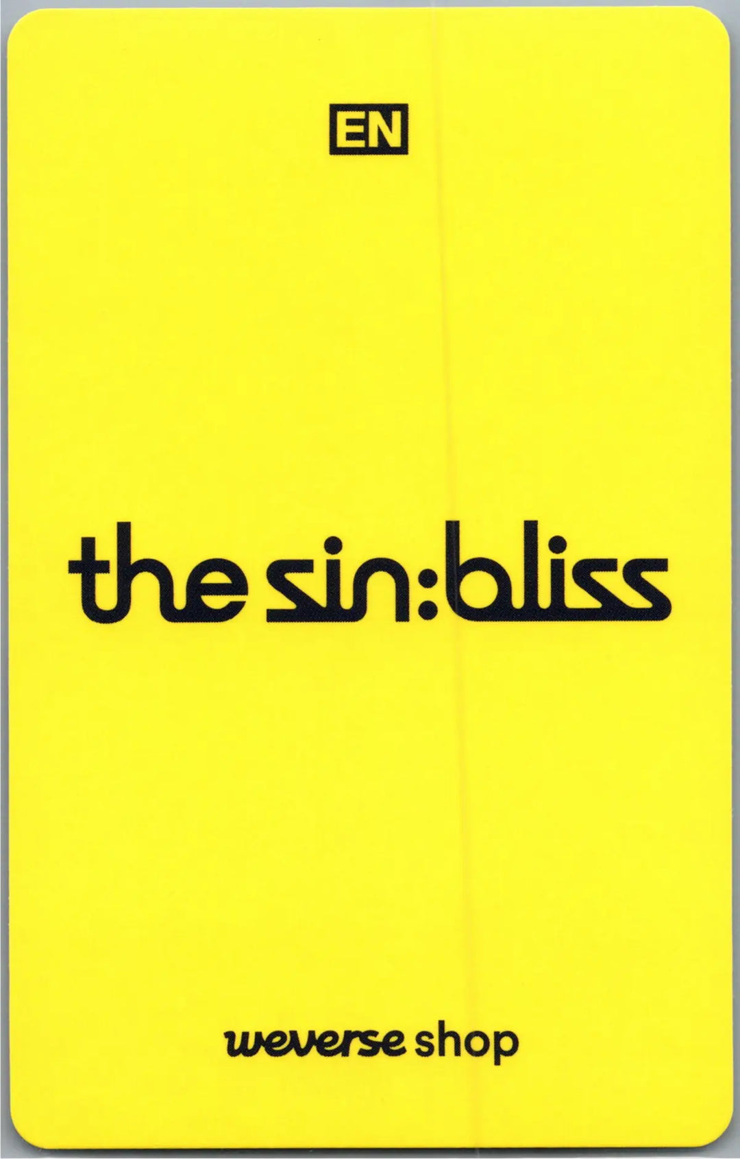 ENHYPEN "THE SIN : BLISS" - Weverse Shop Lucky Draw Event Photocard, Logo Door Hanger [26.08.21]