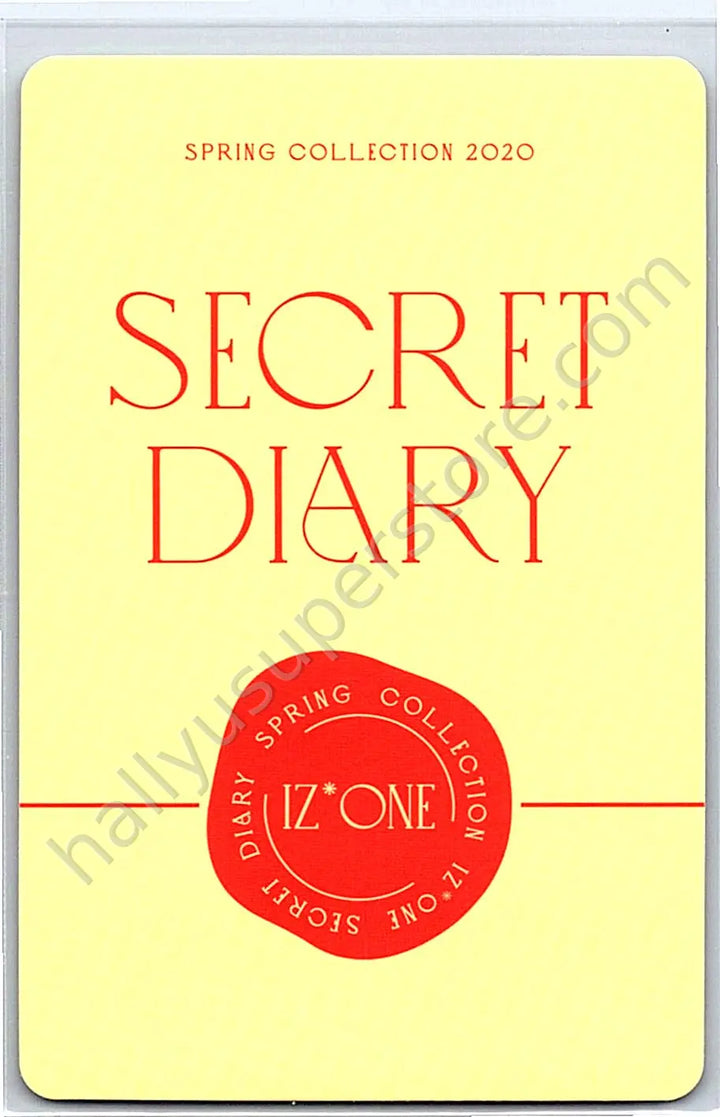 IZ*ONE - Nako - IZ*ONE - Nako - SPRING COLLECTION 2020 “SECRET DIARY” Other B version photocard set