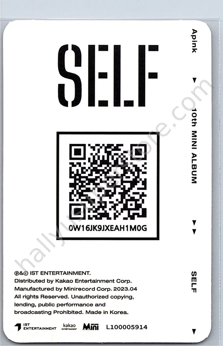Apink - Namjoo - SELF (10th Mini Album)