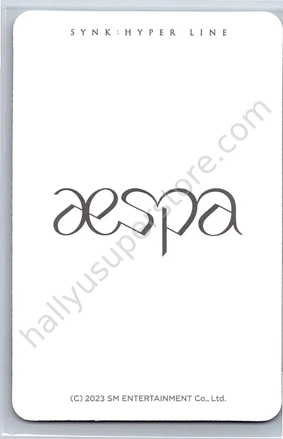 aespa - Winter - aespa - Winter - SYNK : HYPER LINE Event merch photocard scratch card