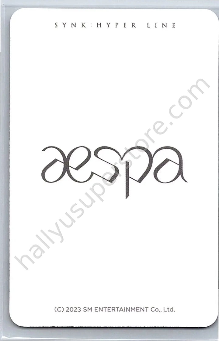 aespa - Winter - aespa - Winter - SYNK : HYPER LINE Event merch photocard scratch card