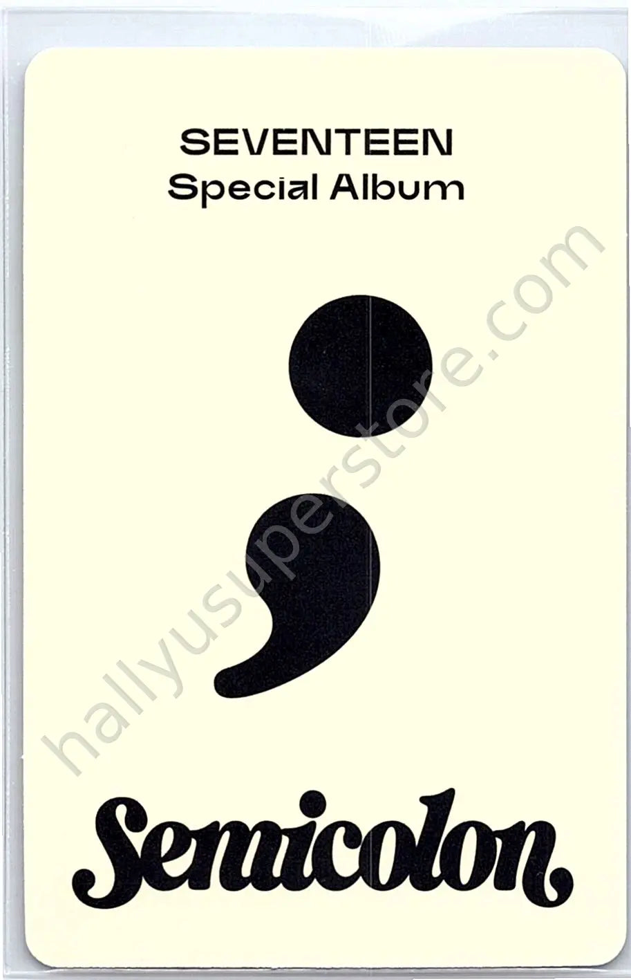 SEVENTEEN - Woozi - Semicolon album photocard