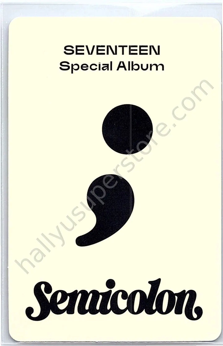 SEVENTEEN - Woozi - Semicolon album photocard