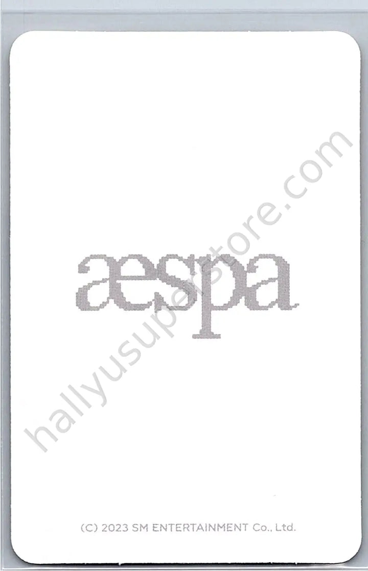 aespa - Giselle - Come To My Illusion B version merch photocard pop-up store trading card