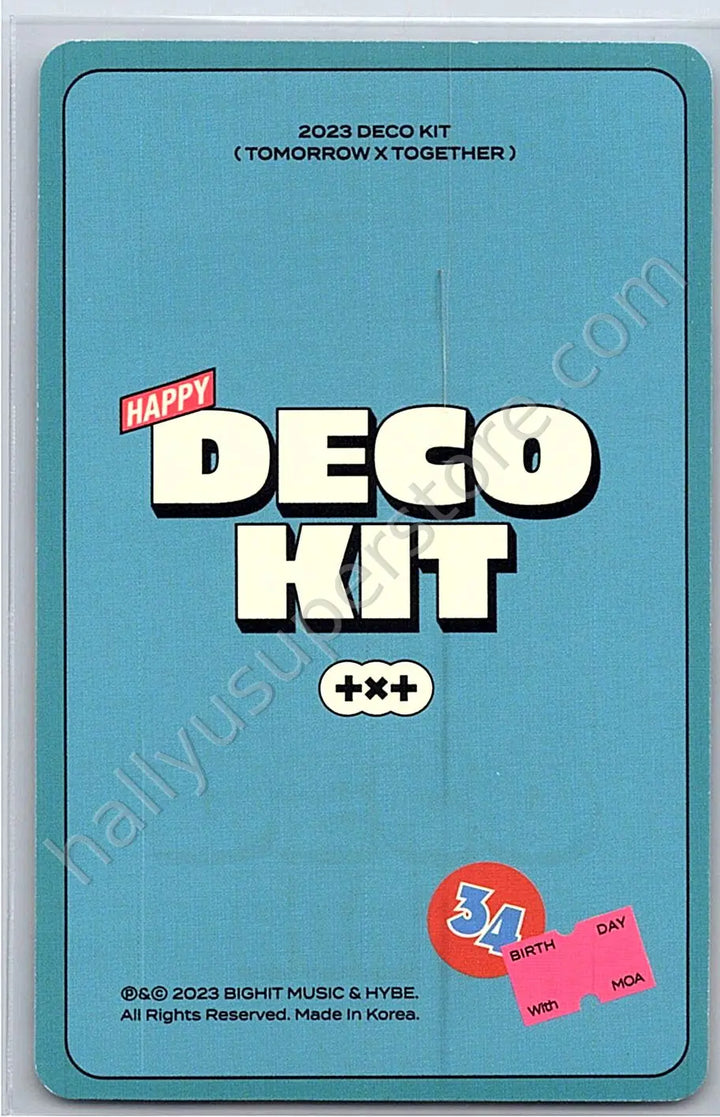 TOMORROW X TOGETHER - Beomgyu - TXT Deco Kit 2023 photocard set