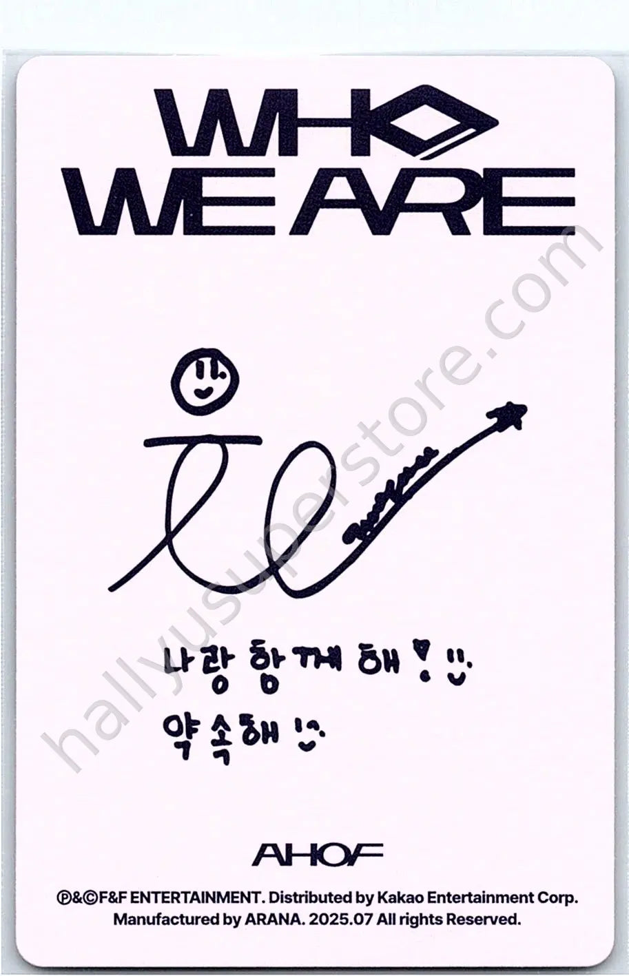 AHOF - JL - AHOF - JL - WHO WE ARE Album album photocard photobook version A version