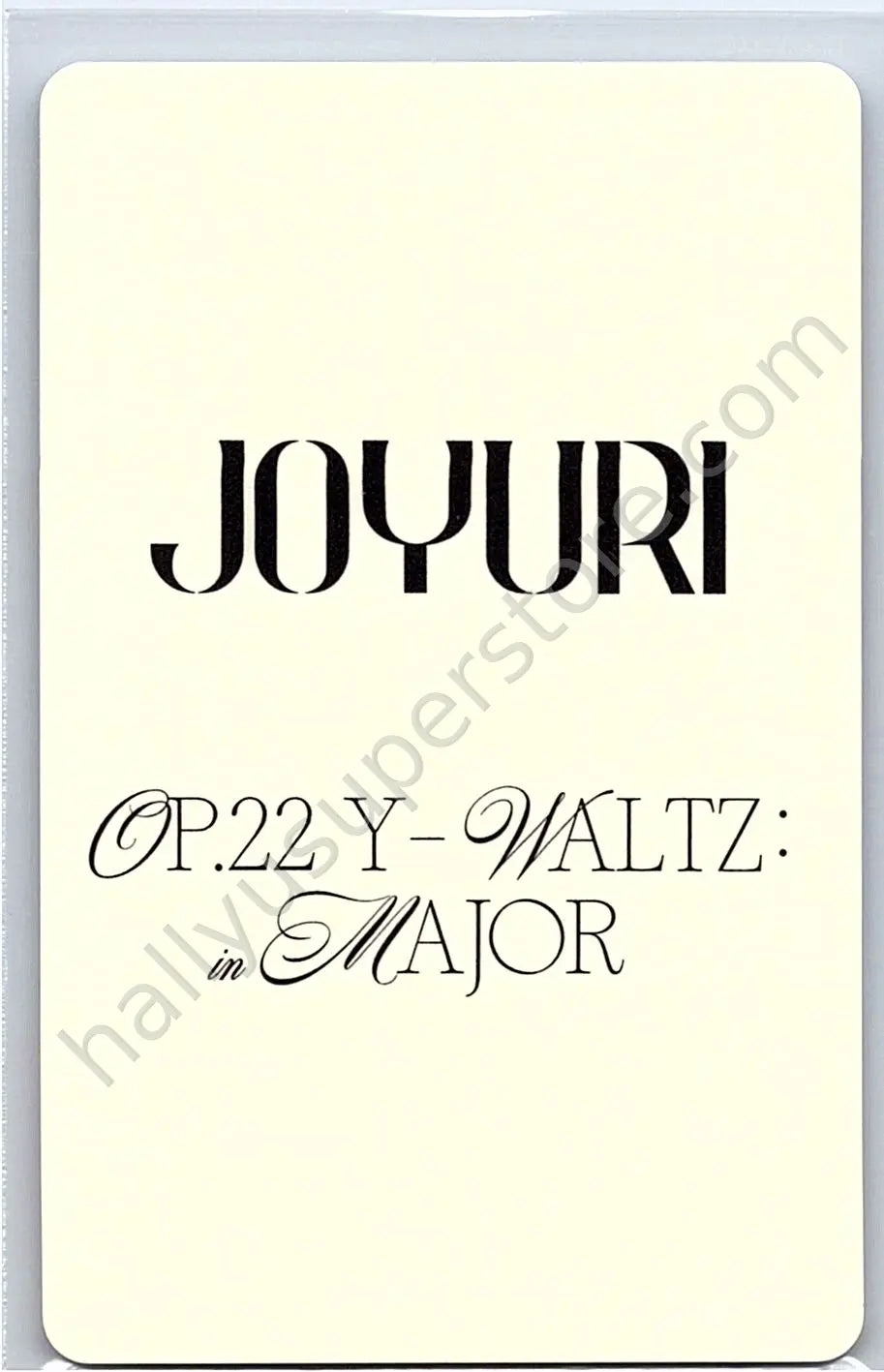 Jo Yuri - Jo Yuri - Op.22 Y-Waltz : in Major m2u pob (pre-order benefit)