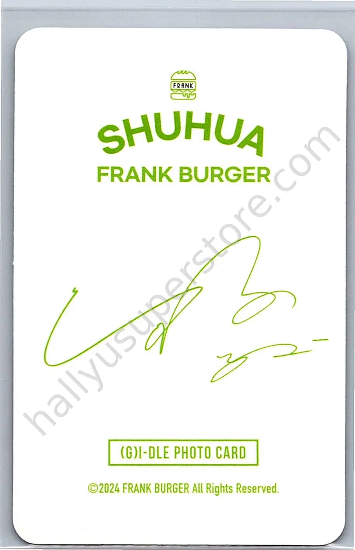 i-dle - Shuhua - (G)I-DLE x Frank Burger brand collaboration photocard set round 2