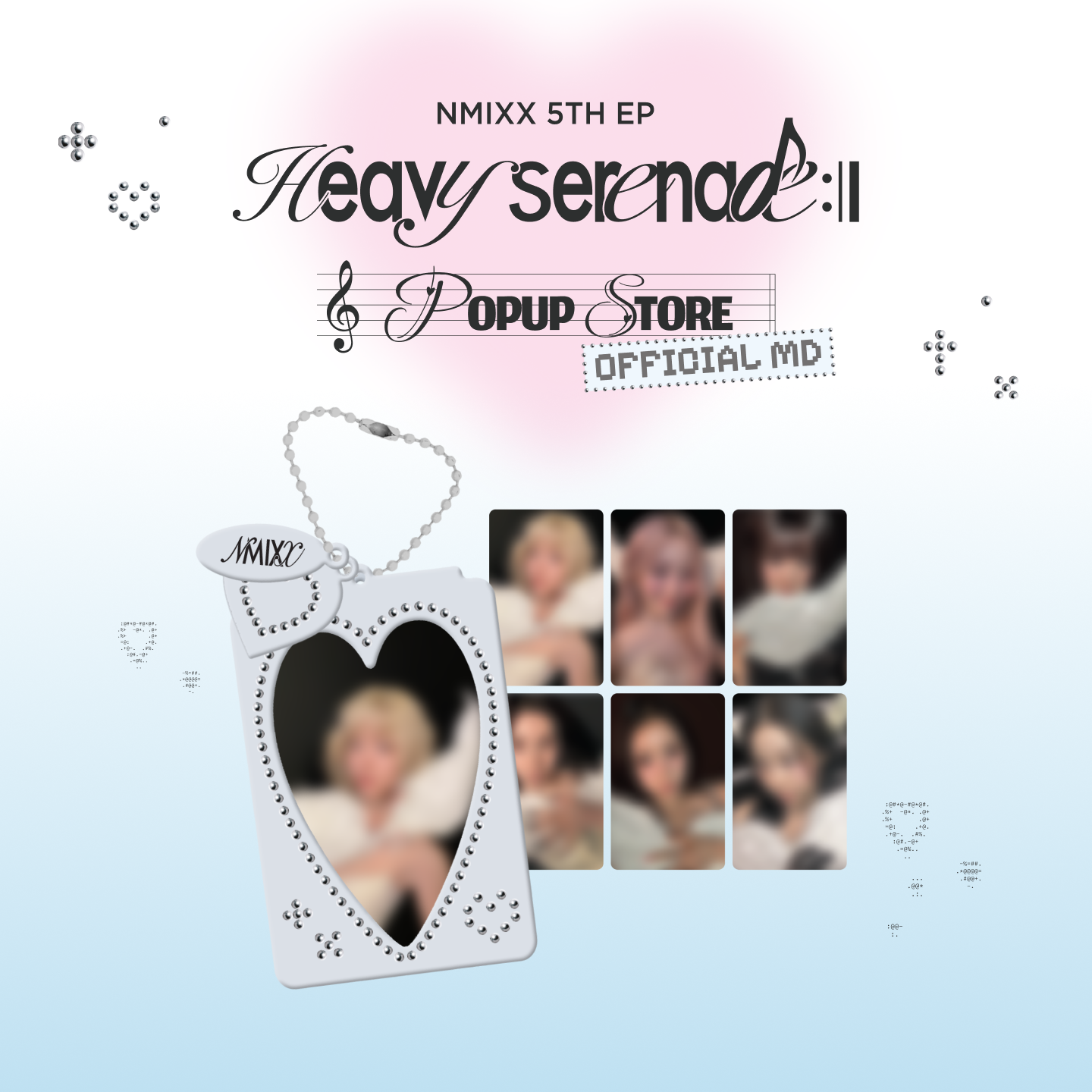 [NMIXX] PHOTOCARD HOLDER KEYRING & PHOTOCARD SET - [Heavy Serenade] POP-UP STORE