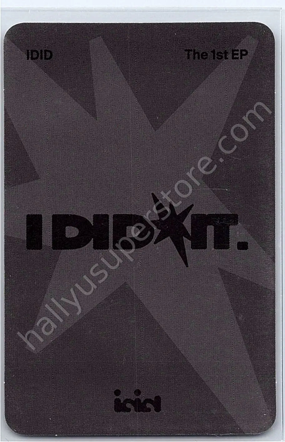 IDID - Wonbin - I did it. after sunset version album photocard