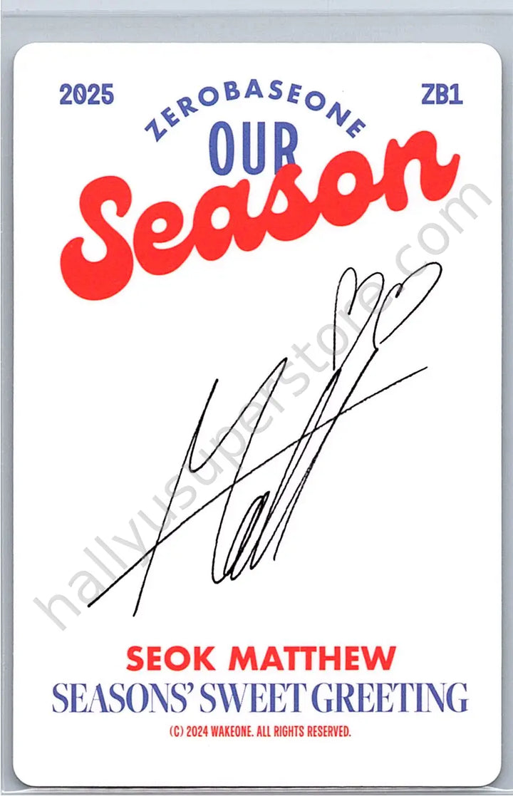ZEROBASEONE - Matthew - 2025 Seasons Greetings &