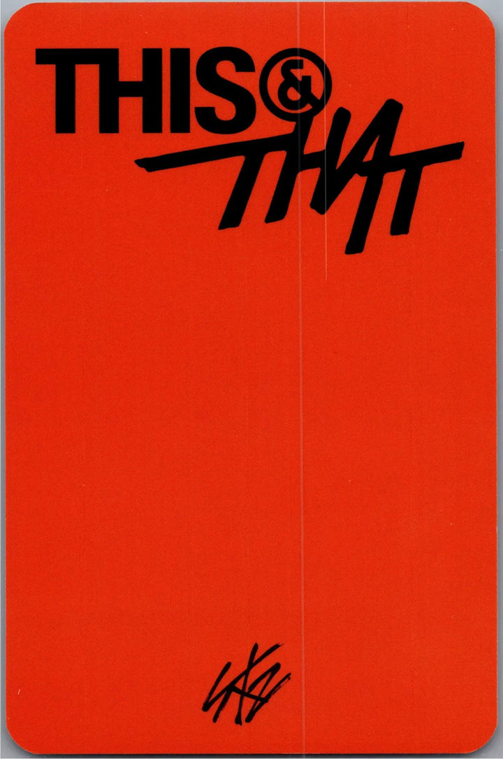 Stray Kids "THIS &amp; THAT" - Music Plant Pre-Order Benefit Photocard [26.08.18]