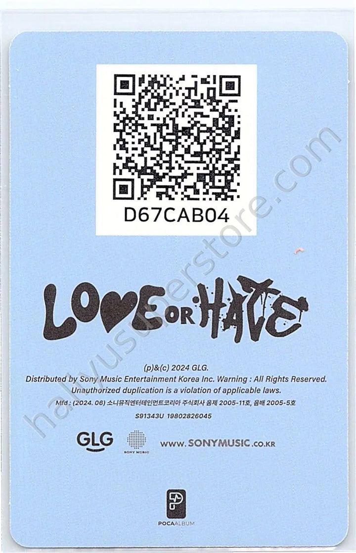 H1-KEY - Hwiseo - LOVE or HATE POCAALBUM LIE ver.