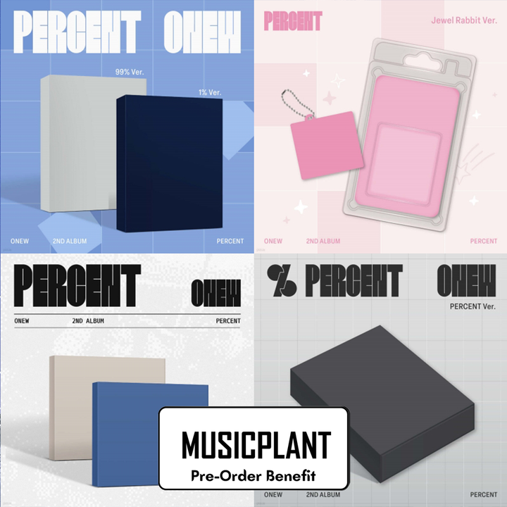 **[Pre-Order] ONEW - 2nd Album "Percent" (Version Choose) + Music Plant Pre-Order Benefit