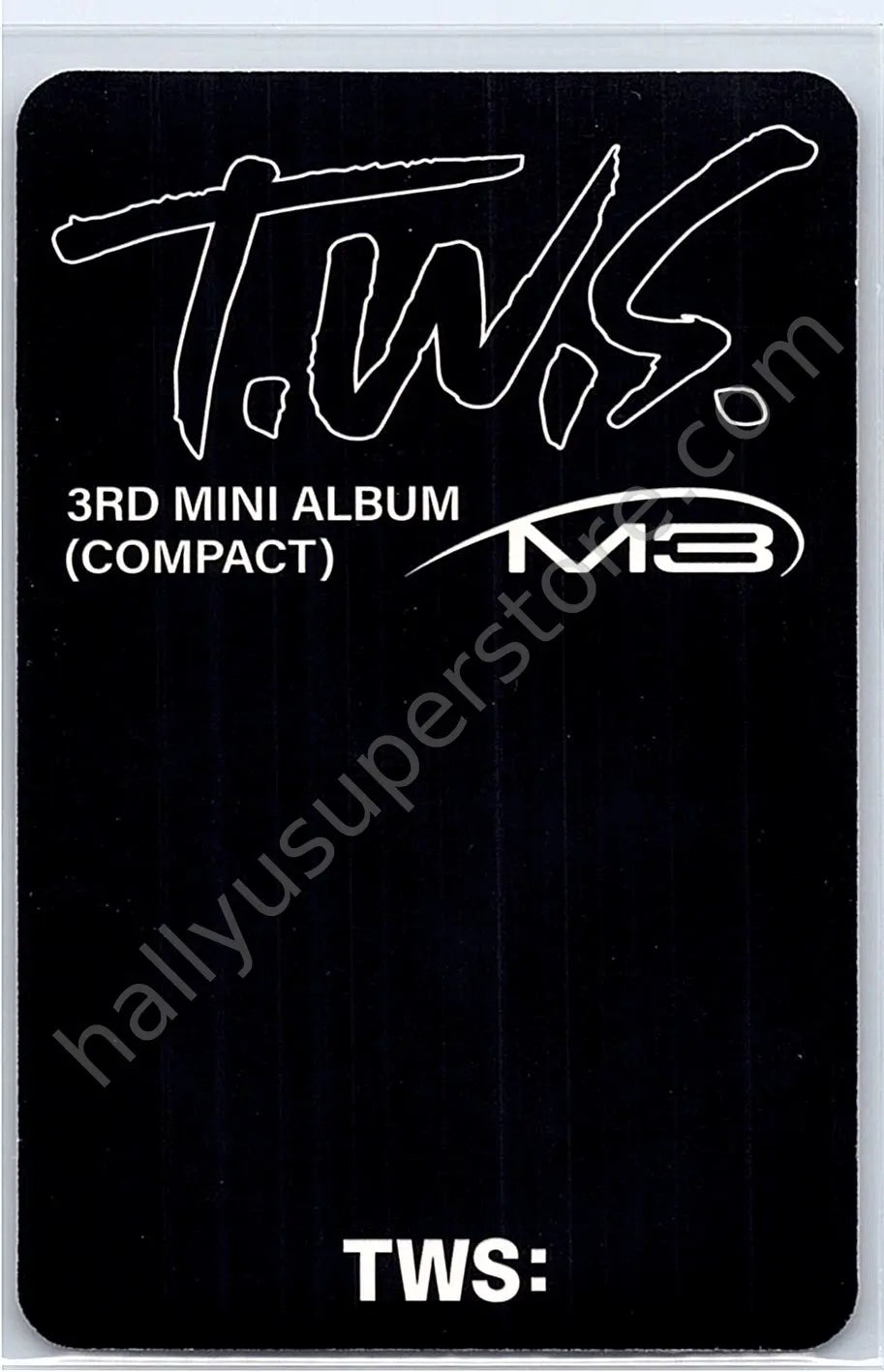 TWS - Jihoon - TRY WITH US album photocard B version compact version