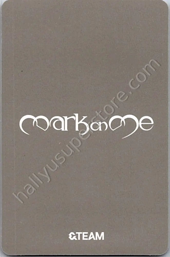 &amp;TEAM - Harua - Mark on Me A version album photocard solo jacket version