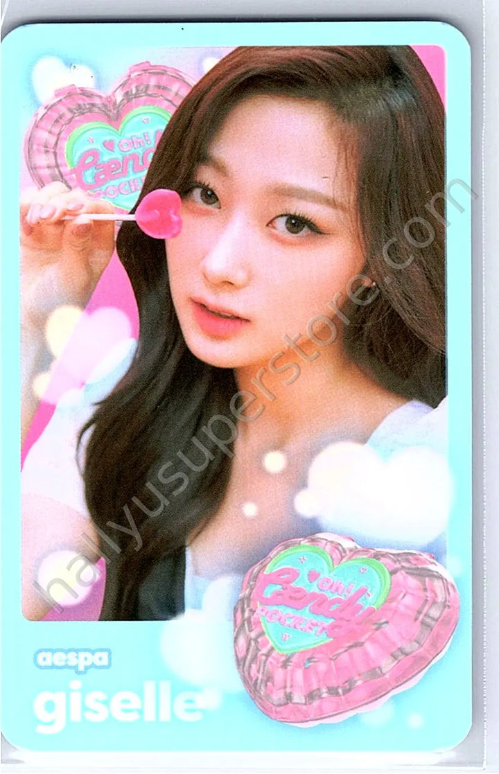 aespa - Giselle - Oh! Caendy Pocket MD holographic (hologram) merch photocard trading card