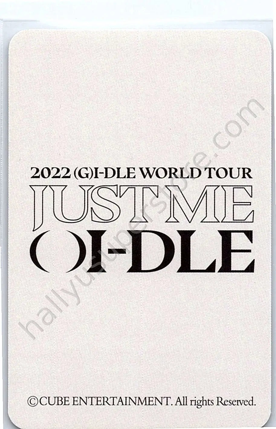 i-dle - Shuhua - 2022 World Tour [Just Me ( )I-DLE] photocard set tour merch