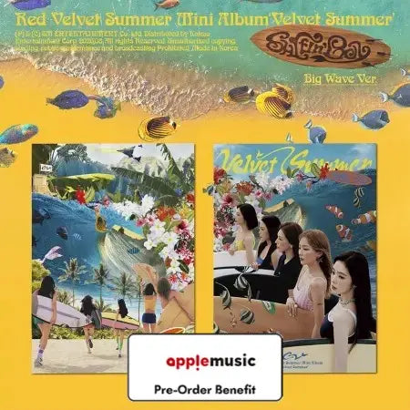 [Pre-Order] Red Velvet - Summer Mini Album [Velvet Summer] (Big Wave Ver.) + LuckyDraw Event (Choose Version)