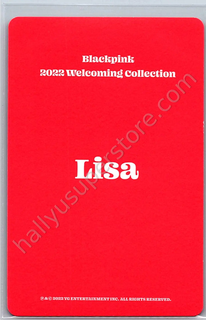 BLACKPINK - Lisa - 2022 Welcoming Collection photocard set version 1
