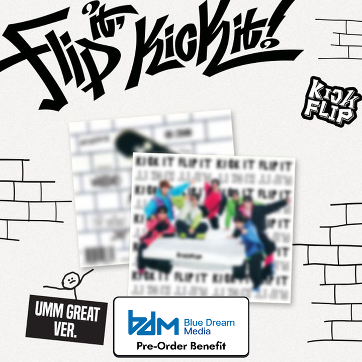 [Pre-Order] KickFlip - Mini 1st "Flip it, Kick it!" + Pre- Order Benefit [UMM GREAT ver.]**