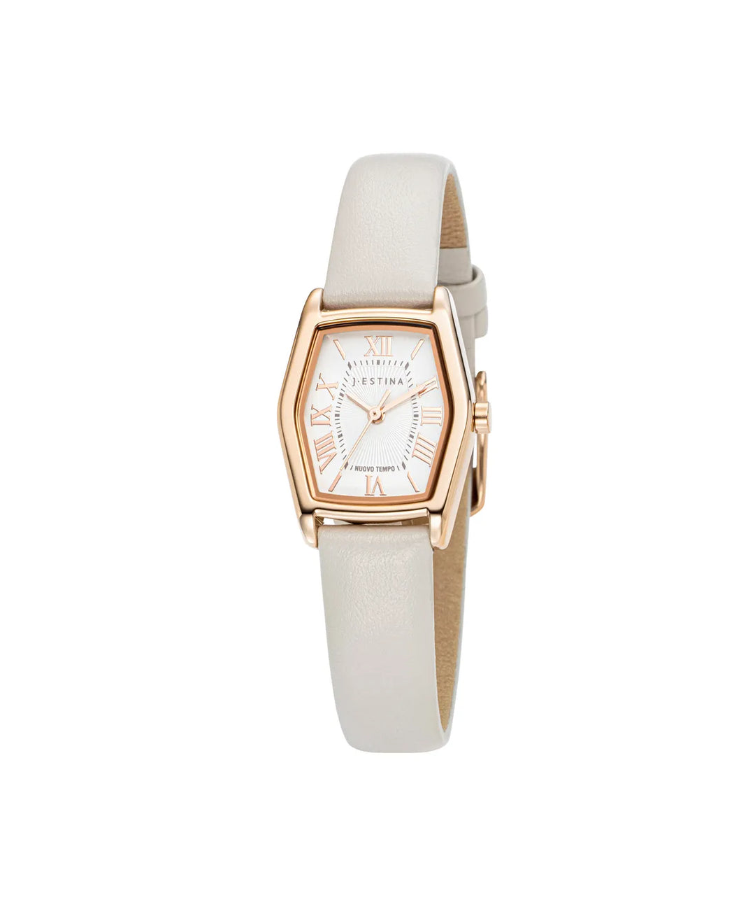 ** IU PICK - jestina NUOVO TEMPO leather watch  Black & White (custom-made)