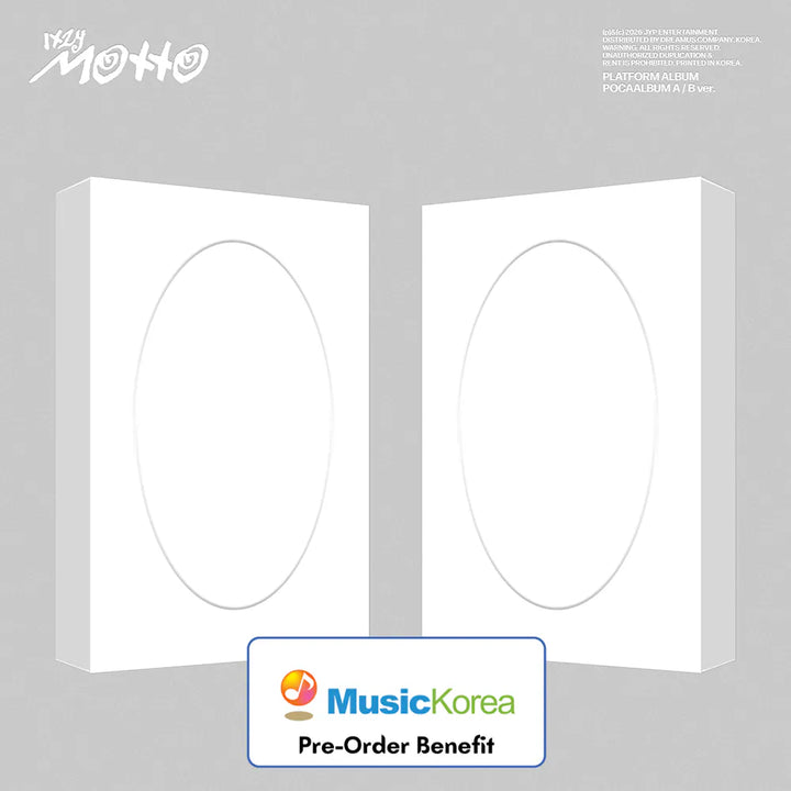 [Pre-Order]  ITZY - Motto (POCAALBUM Ver.) + Pre-Order Benefit (Choose Version)