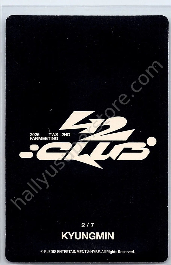 TWS - Kyungmin - 42:Club - 2nd Fanmeeting seoul trading card